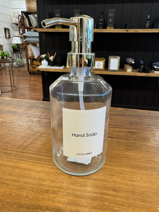 Glass Hand Soap Dispenser