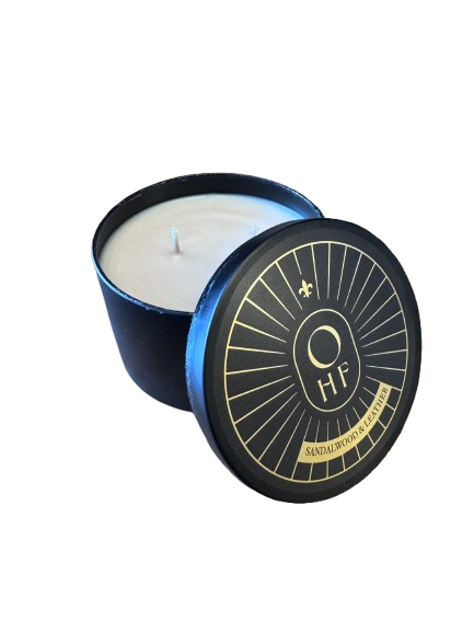 2-Wick Candle - Sandalwood & Leather